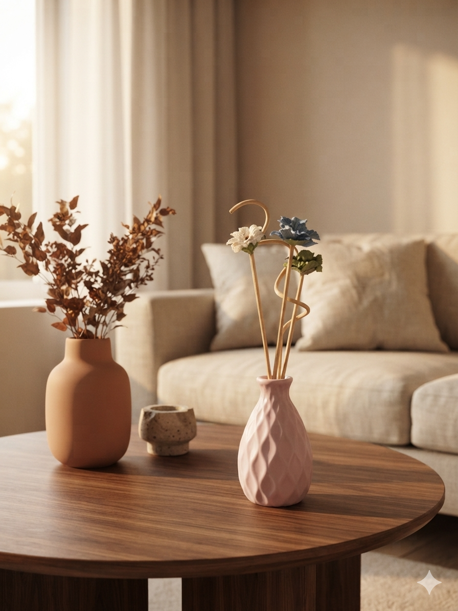 فواحة سيراميك مع زيت عطري - Reed Diffuser