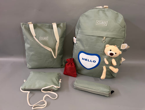 🎒 حقيبة مدرسية بنات – دبدوب